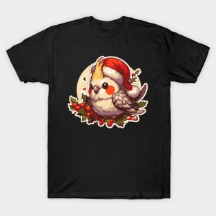 chonky Christmas cockatiel T-Shirt